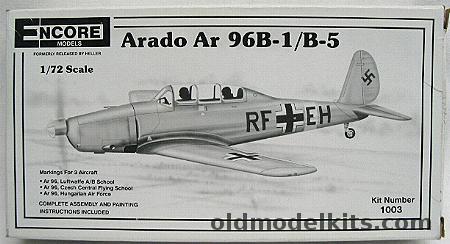 Encore 1/72 Arado Ar-96 B-1/B-5 - Luftwaffe / Czech / Hungarian Air Force, 1003 plastic model kit